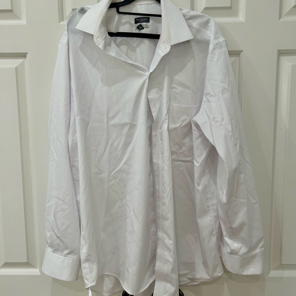 Van Heusen Flex Ultra Wrinkle Free Shirt - Classic White